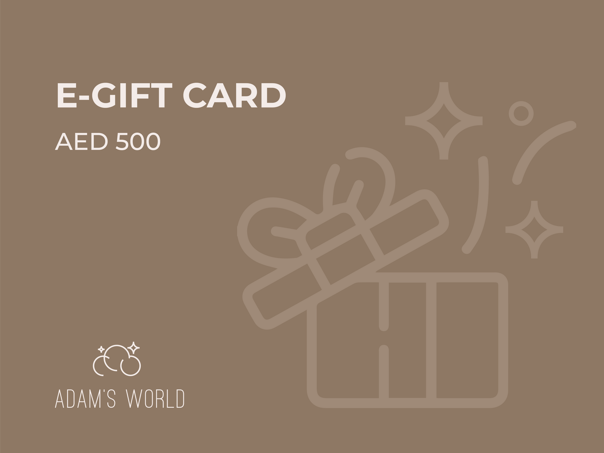 Adam's E-Gift Card
