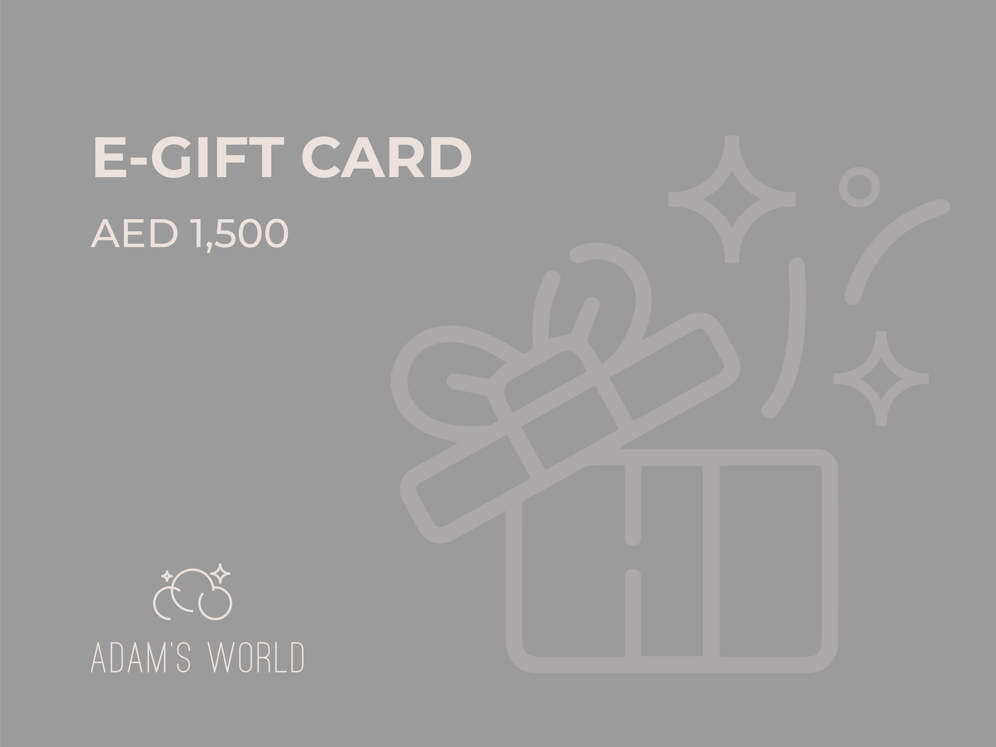 Adam's E-Gift Card