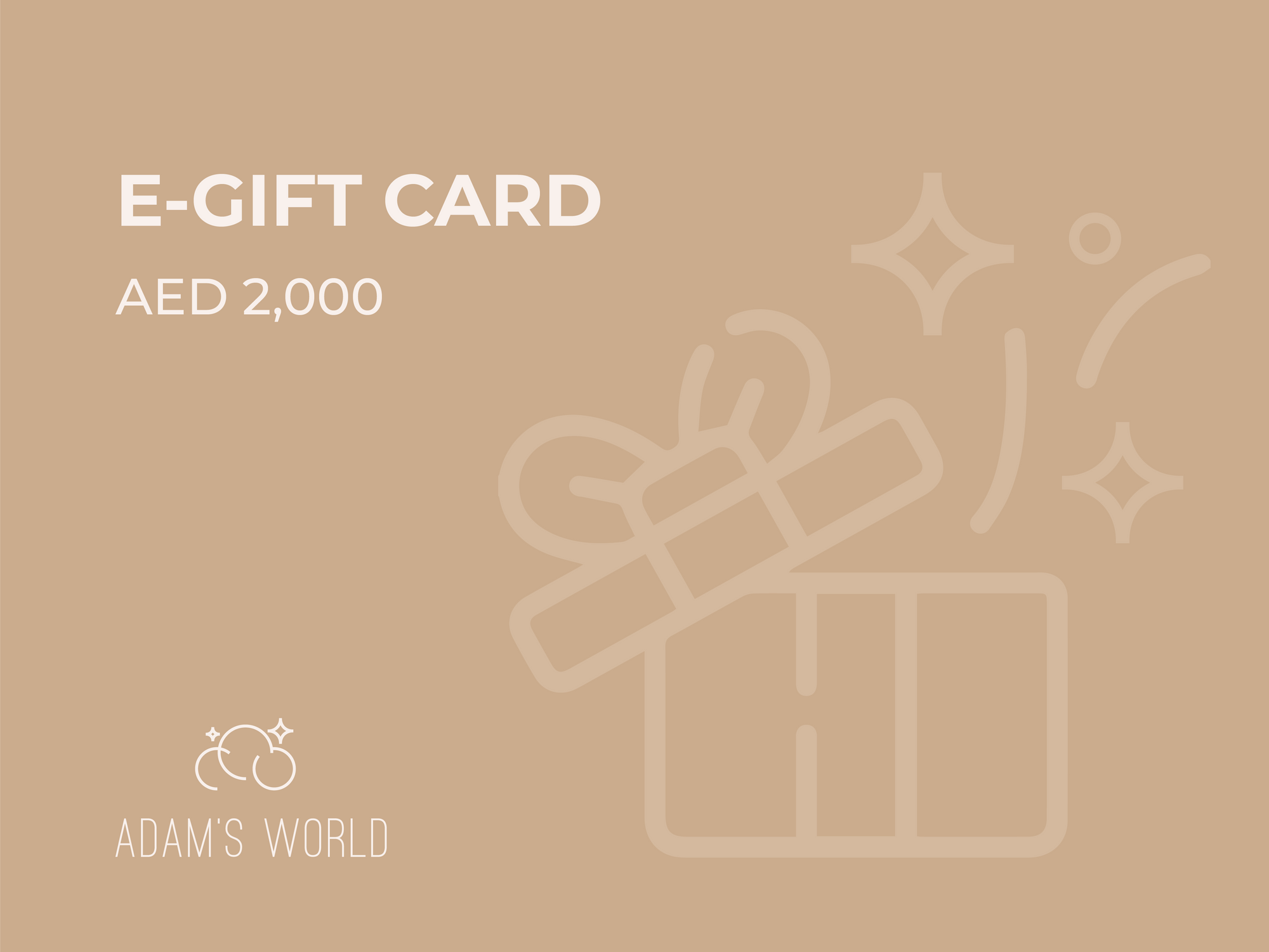 Adam's E-Gift Card