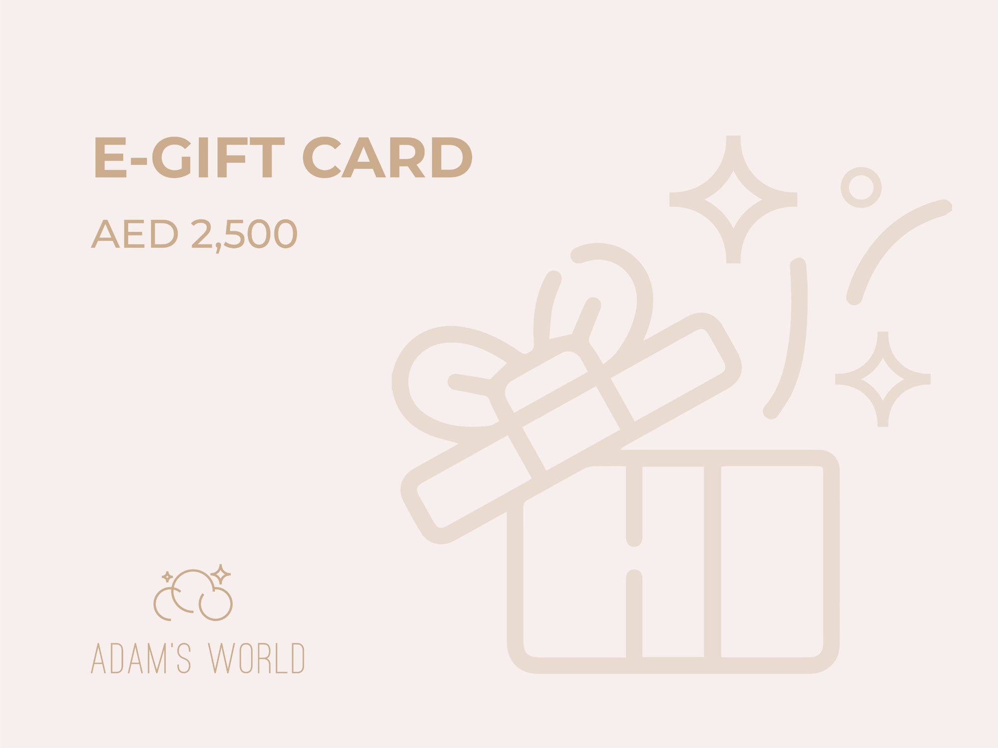 Adam's E-Gift Card