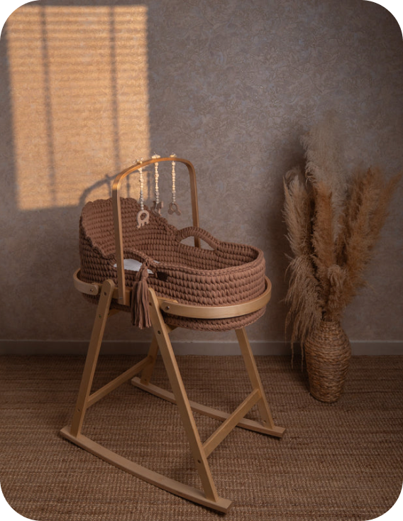 Handwoven Moses basket
